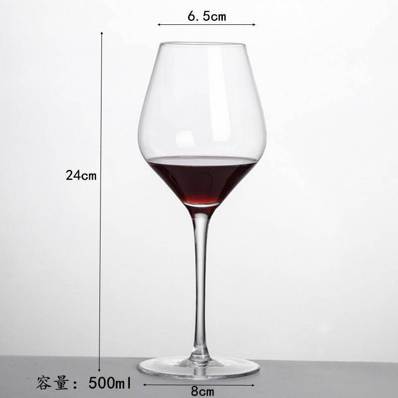 Copa de Burdeos de boca plana de 500 ml.