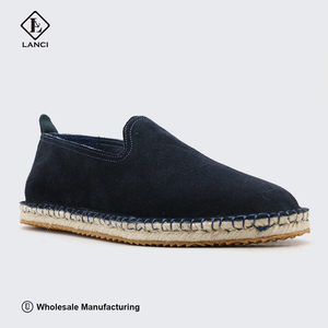 LANCI Chaussures personnalisées pour hommes, en cuir véritable de qualité supérieure, semelle en esparto naturel, fabrication artisanale, personnalisation complète, directement de l'usine - Product Image 1