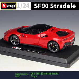 Bburago 1:24 Ferrariii SF90 <span class=keywords><strong>Enzo</strong></span> Stradale auto sportiva 488 GTB simulazione in lega di auto modello giocattolo pressofuso veicoli giocattolo - Product Image 4