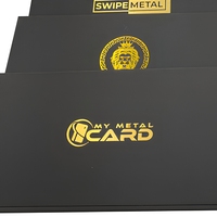 Boîte-cadeau en papier avec impression de logo personnalisé, avec feuille d'or ou d'argent pour boîtes de cartes de crédit métalliques personnalisées DIY