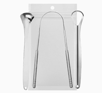 Kit de soins bucco-dentaires portable best-seller, gratte-langue en acier inoxydable pour une haleine fraîche