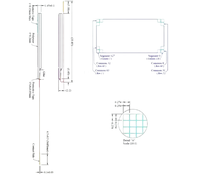 Módulo de Pantalla PMOLED OLED de 1.54 Pulgadas, 128x64, SSD1309, Interfaz I2C SPI, UG-2864KLBMG01 para Arduino y Aplicaciones Industriales