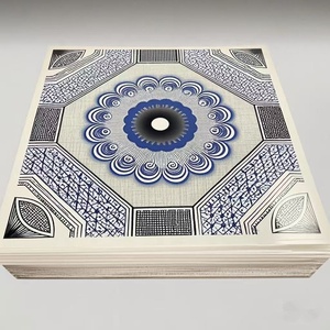 Bán hàng nóng bị đình chỉ hiện đại PVC gạch Trần Bảng điều chỉnh 603 <span class=keywords><strong>595</strong></span> mét gạch Trần/PVC trần cho Pakistan - Product Image 3