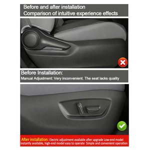 Asientos de Auto para Toyota Camry 2019, Accesorios para <span class=keywords><strong>Mercedes</strong></span> <span class=keywords><strong>Vito</strong></span>, Interior Honda Civic, 1 Juego de Kit de Adaptación de Asientos Eléctricos - Product Image 4