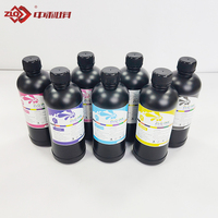 Tinta para Impresora UV LED para Logotipos en Vinilo, Tinta UV LED para Superficies Blandas y Duras, Tinta UV DTF