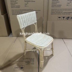 Silla Infantil de Ratán Natural Hecha a Mano para Alquiler en Fiestas, Bodas y Eventos, Estilo Boho, Muebles Infantiles, Proveedor Mayorista - Product Image 4