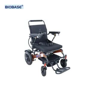 BIOBASE จีน รถเข็นคนพิการแบบพับได้แบบพับได้แบตเตอรี่ขับเคลื่อนรถเข็นไฟฟ้าพร้อมระบบควบคุมมอเตอร์ช่วยขับเคลื่อน