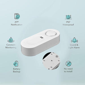 TY-WI-8 สัญญาณเตือนภัยภายในบ้าน สัญญาณเตือนน้ำรั่วไหล 90DB Tuya WIFI เซ็นเซอร์ตรวจจับน้ำรั่ว ระบบเตือนภัยน้ำท่วม ระบบรักษาความปลอดภัย - Product Image 3