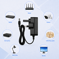 Services ODM/OEM, protection contre les courts-circuits, adaptateur secteur mural AC/DC 12V 1,5A, prise UK 5,5x2,5mm, 18W