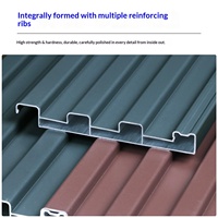 Panneau ondulé en alliage d'aluminium à rupture de pont thermique, double couche, insonorisé, imperméable, résistant au feu, toit de pergola sur mesure
