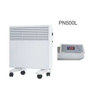 500W aluminum convector heater indoors fan electric heaters with wheels/LED display