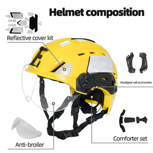 Mũ bảo hiểm thể thao đa năng OSCR với tấm che VAS, ray nylon ARC & thân mũ ABS TB1452, mũ bảo hiểm an toàn sử dụng nặng - Product Image 2