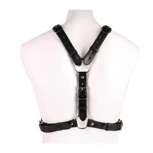 Kit de Bondage de Cuero para el Cuerpo, Entrenamiento de Esclavos, SM, Fetiche, Cinturón Ajustable, Cadena, Arnés, Esposas, Juego de Sujeción de Pecho y Cintura, Juguetes para Hombres - Product Image 4