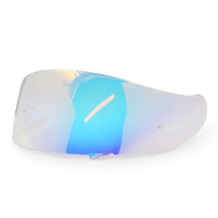 Casque de moto avec visière de remplacement intégrale Vintage visière transparente lentille Motocross équitation rétro demi-casq