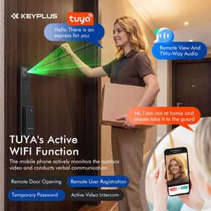 Serrure de porte intelligente avec reconnaissance faciale 3D, mot de passe numérique, empreinte digitale et reconnaissance de la veine palmaire - Product Image 2