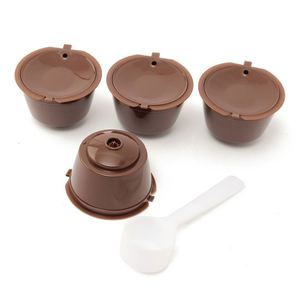 Capsule de café réutilisable, filtre à café rechargeable, cuillère, brosse, paniers filtrants, <span class=keywords><strong>dosettes</strong></span> pour un goût doux et sucré - Product Image 4