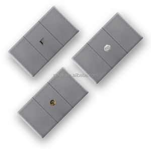 Nuovo design interruttore a parete materiale PC contatto in rame puro interruttore a parete a 2 Gang interruttori e prese per la luce domestica - Product Image 3