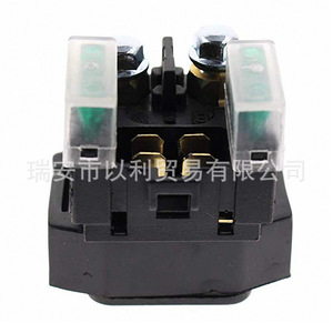 รีเลย์แม่เหล็กไฟฟ้าสำหรับสตาร์ทมอเตอร์ไซค์ หน้าสัมผัสซิลเวอร์ทินออกไซด์ พลาสติกสีดำ สำหรับเปลี่ยนซ่อมแซม - Product Image 4