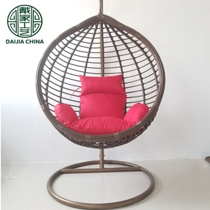 <strong>Outdoor</strong> Metal Frame Egg Shape Patio <strong>Swings</strong> <strong>Outdoor</strong> Rattan Garden Hanging <strong>Chair</strong> - Product Image 4