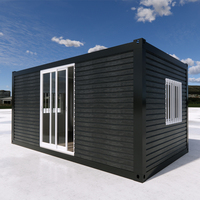 Conception importée maison préfabriquée moderne de luxe en conteneur plat villa de 40 pieds maison préfabriquée de 3 chambres à coucher avec plan d'étage de Chine