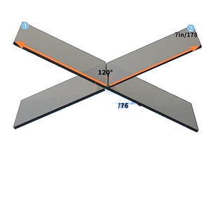 Supporto per <span class=keywords><strong>libri</strong></span> in acrilico a forma di X <span class=keywords><strong>con</strong></span> supporto per espositore ripiano aperto per riporre comodamente le ricette di <span class=keywords><strong>libri</strong></span> di testo di riviste - Product Image 2