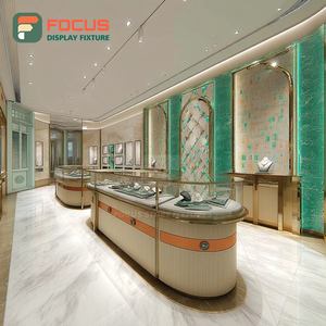 Système de présentation de bijoux de luxe haut de gamme avec finition stratifiée pour comptoir de centre commercial - Product Image 3