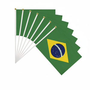 مجموعة منتجات المشجعين لكأس العالم <span class=keywords><strong>2026</strong></span> في البرازيل: أعلام بوليستر مقاومة للماء، عباءة، حقيبة برباط، عصابة رأس، غطاء وجه، كرة قدم - Product Image 6