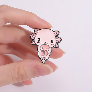Offre Spéciale dessin animé émail nickelé en alliage de Zinc épingle à chapeau salamandre géante belle épinglette pour l'artisanat ou les cadeaux en métal - Product Image 4