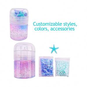 Kit de slime instantané croustillant Green Order Butter, DIY pour filles, vente en gros, slime transparent Galaxy, OEM avec jouet - Product Image 4