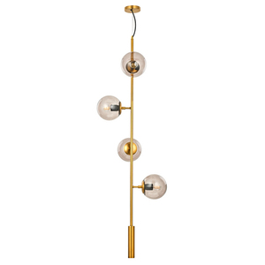 Nordique led soufflé à la main en <span class=keywords><strong>verre</strong></span> <span class=keywords><strong>fumé</strong></span> gris boules suspendus pendentif <span class=keywords><strong>lampe</strong></span> - Product Image 2
