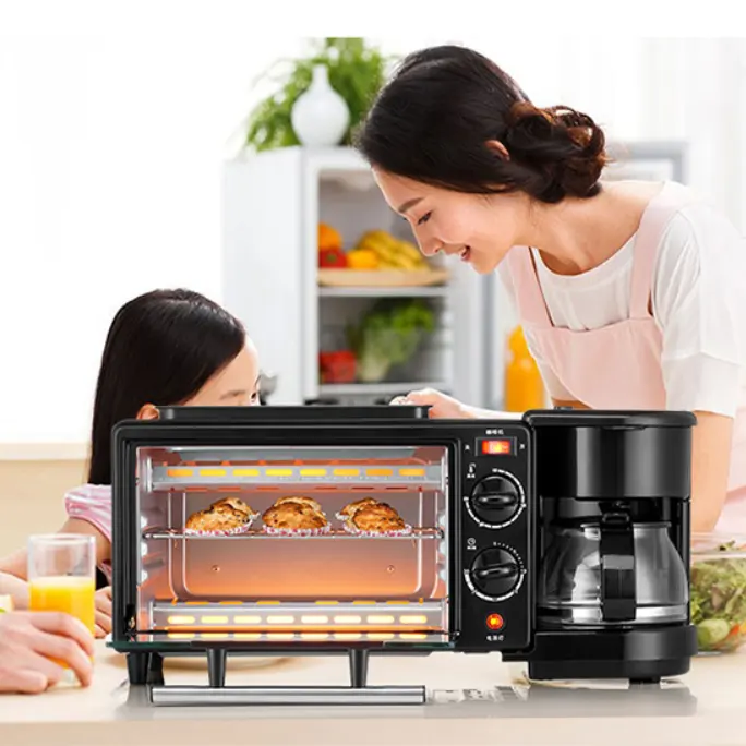 Spiegelei Toaster Lebensmittel wärmer Grill ofen Brot 3 in 1 Frühstücks maschine