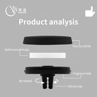 Clip de ventilation de voiture en Silicone, parfum de gypse pour voiture, Clip de ventilation de voiture en gros