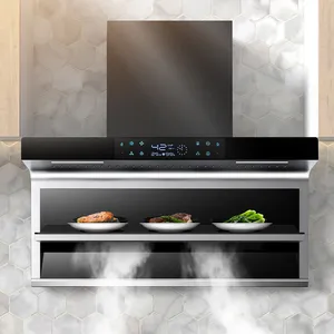 Appareil ménager cheminée de cuisine Ventilation en forme de 7 hotte de cuisine cuisinière à gaz avec fonction de maintien au chaud de la vaisselle