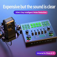Kit de production de podcast V9SJ, console audio avec micro de studio, mixeur DJ, effets vocaux pour studio domestique USB 5.0
