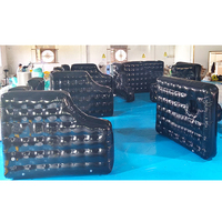 Kit de terrain de paintball gonflable, bunkers d'angle hermétiques, obstacles tactiques pour jeux de tir Nerf, airsoft et archery tag