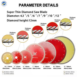 <span class=keywords><strong>Lame</strong></span> de scie <span class=keywords><strong>diamant</strong></span>ée pour meuleuse d'angle 110 -300mm <span class=keywords><strong>Outil</strong></span> de coupe et de meulage multifonctionnel pour carreaux, céramique, marbre et granit - Product Image 2
