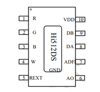 Hi512DS ESSOP10 Décodeur DMX512 Différentiel Parallèle à Courant Constant