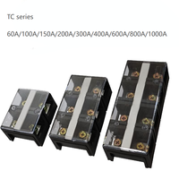Bloc de bornes à vis série TC 60A 100A 150A 200A 300A 400A 600A 800A 1000A en cuivre pur pour connecteur de fil électrique
