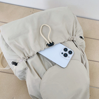 Sac à dos léger en nylon pour femme, grande capacité, décontracté, tendance, pour voyage, sac à bandoulière quotidien
