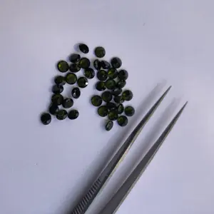3毫米天然绿色电气石刻面圆形切割松散宝石厂家批发价格从制造商供应商在线购买