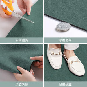 พรมเช็ดเท้าหน้าประตูทางเข้าแบบสี่เหลี่ยมผืนผ้า PVC กันลื่น ซักได้ พรมปูพื้นบ้าน สีพื้น - Product Image 5