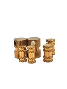 Tour CNC personnalisé divers écrous en <span class=keywords><strong>laiton</strong></span> gaufré sergé intégrés M3 M4 M5 M6 - Product Image 5