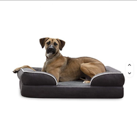 Canapé-lit pour animaux de compagnie en peluche confortable et tendance, taille XL, pour chiens et chats de grande taille, avec mousse à mémoire de forme orthopédique, antidérapant, utilisation intérieure toute saison