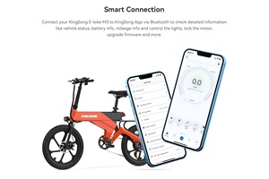 Bicicleta Eléctrica M3 de 7 Velocidades, Batería Extraíble de 375.18 Wh, 48 V, 7.8 AH, 350 W, 20 Pulgadas, Bicicleta para Exteriores Resistente al Agua, KS-M3, Venta al por Mayor de Fábrica - Product Image 4
