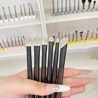 Ensemble de 9 pinceaux de maquillage de luxe haut de gamme en poils de renard des neiges
