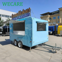 WECARE Foodtruck mobile, cuisine extérieure, bar à café, bar à burgers, bar à barbecue, camion à pizzas, remorque de restauration rapide entièrement équipée