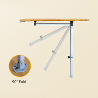 Pieds de table flexibles en alliage d'aluminium léger GuangRun (561-905)*40mm pour utilisation en voiture, marine et véhicule