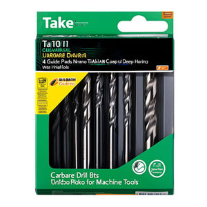 Ttake Ta1013 Universal Carbide <b>Drill</b> Bit 4 <b>Guide</b> Pads Nano TiAlN Coated Deep Hole Drilling - Product Image 2