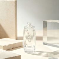 Vente en gros d'usine - Flacons de parfum en verre luxueux et élégants de 50 ml et 100 ml, forme cylindrique, flacon de parfum vide et boîte