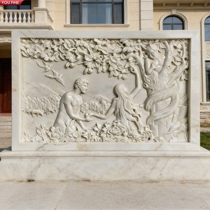 YOUFINE Schermo in Pietra con Rilievo di Mitologia Cinese in Granito Grigio, Murale con Figura di Drago Profondo e Piedistallo per Cortile del Tempio - Product Image 2